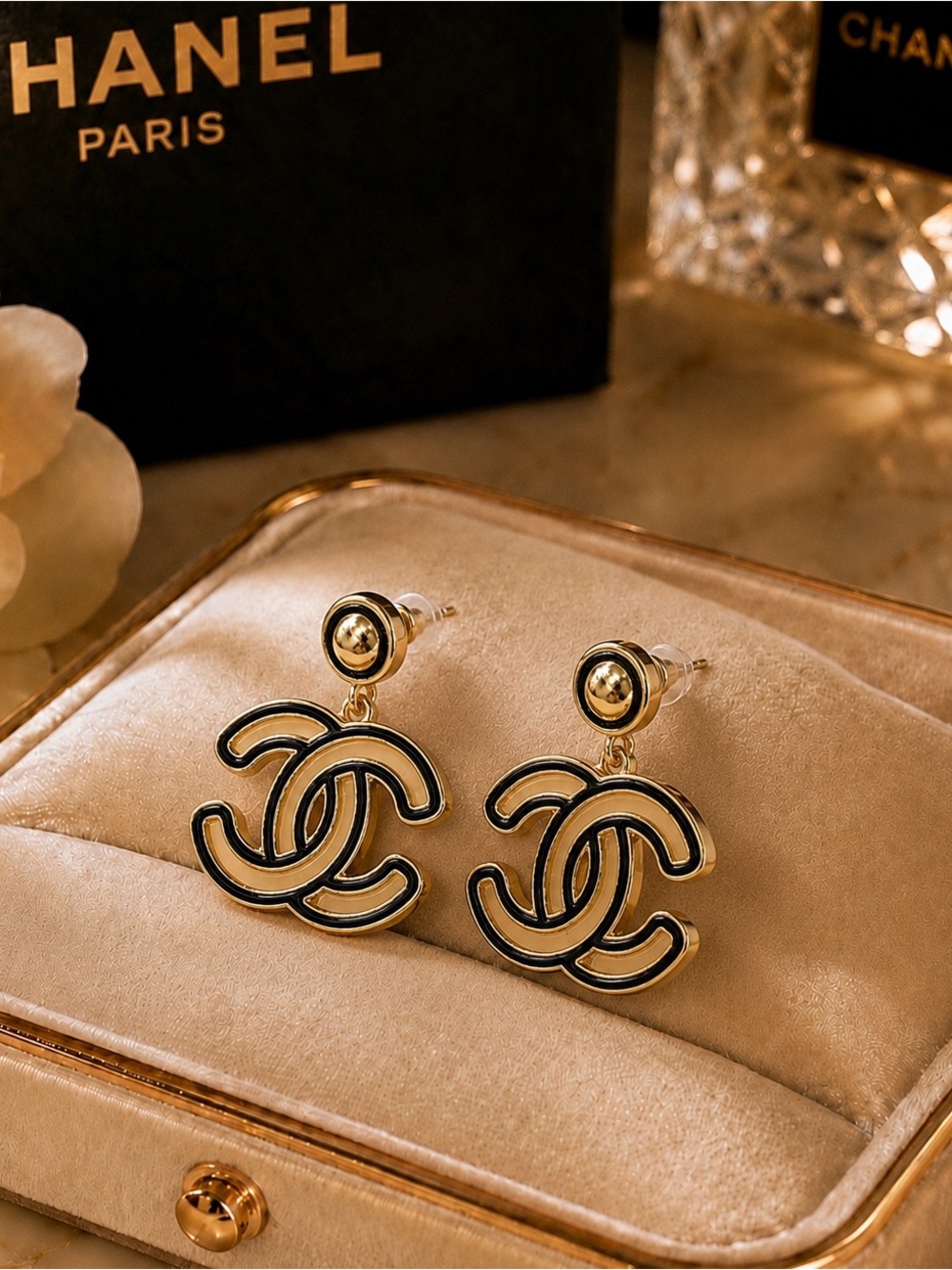 Designer inspired magical up cycle luxury must have earrings